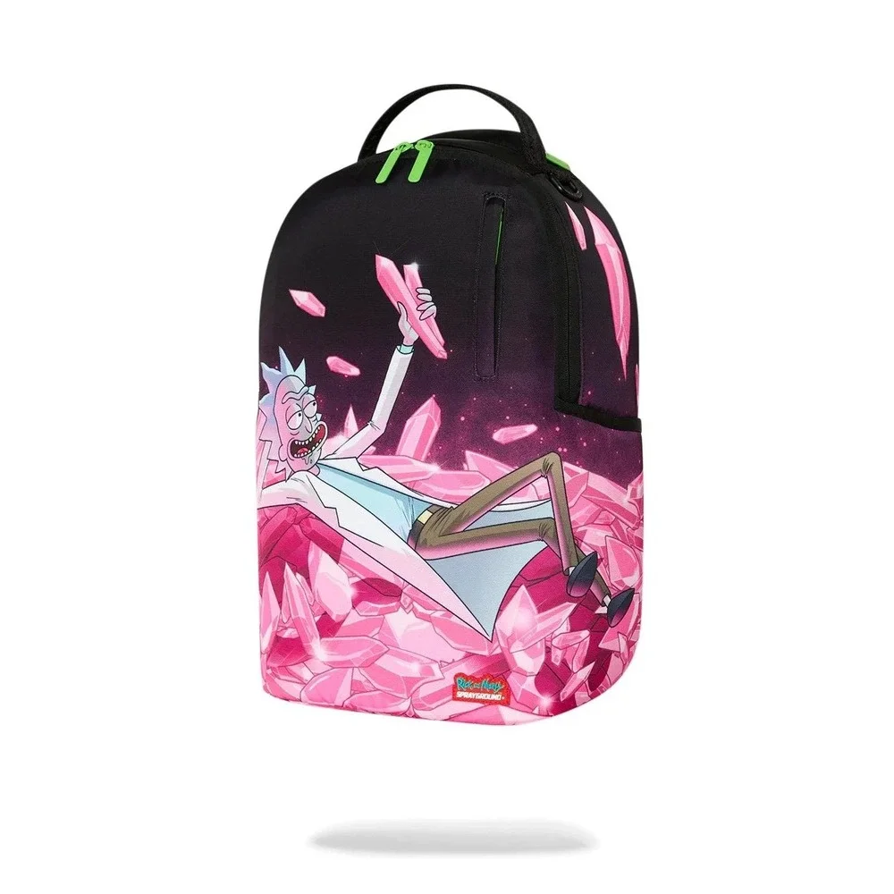 Sprayground Rick and Morty Kalaxian Crystal Shark Backpack Exclusive 100% NWT